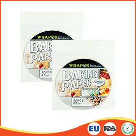 China O papel redondo do silicone cobre cozinhando/cozimento, folhas profissionais do papel de pergaminho fornecedor