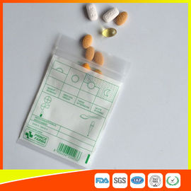 China Droga da tabuleta que empacota os sacos Ziplock do comprimido, saco de plástico da medicina com selo do fecho de correr fornecedor