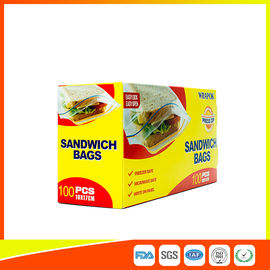 China Sacos recicláveis claros plásticos do sanduíche do produto comestível, saco reusável com zíper fornecedor