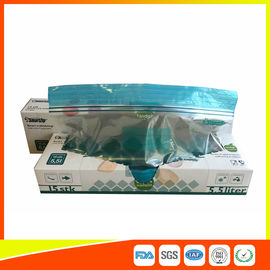 China Malote Ziplock do fecho de correr dos sacos do armazenamento da embalagem Resealable do LDPE com bordo colorido fornecedor