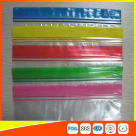 China Sacos Ziplock da embalagem plástica transparente antiestáticos com o bordo azul superior do zíper fornecedor