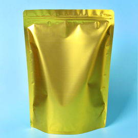 China O feijão de café feito sob encomenda do ouro que empacota, está o saco acima de empacotamento do malote com válvula fornecedor