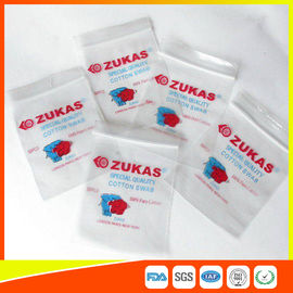 China Sacos de plástico do espaço livre do LDPE com o zíper Reclosable para o armazenamento médico do cotonete de algodão fornecedor