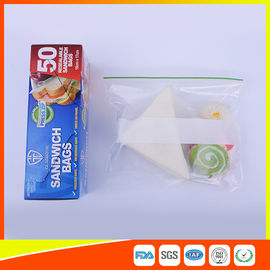 China Os sacos de plástico Ziplock para o armazenamento do alimento, sanduíche do multi tamanho do fecho de correr ensacam o OEM aceitável fornecedor