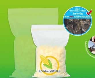 China Sacos biodegradáveis do zíper do amido de milho fornecedor