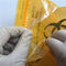 O transporte do espécime do Biohazard do laboratório ensaca a cor Reclosable do amarelo de 3/4 de camada fornecedor